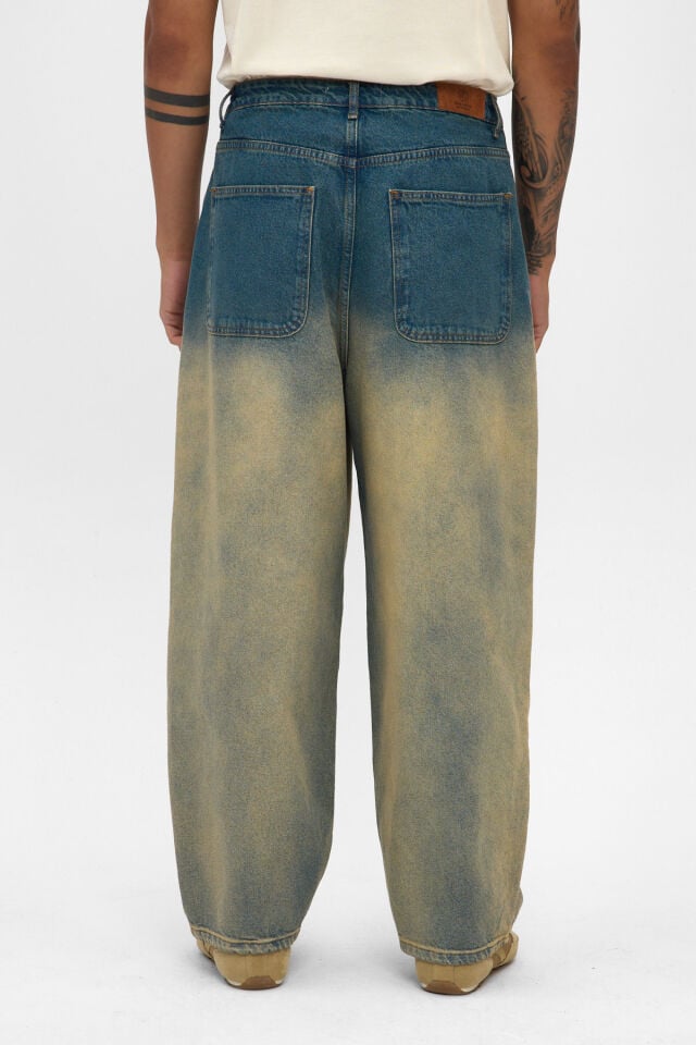 Wide Baggy Jean Degrade Yıkamalı