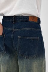 Erkek Baggy Jean Pantolon Degrade Yıkamalı