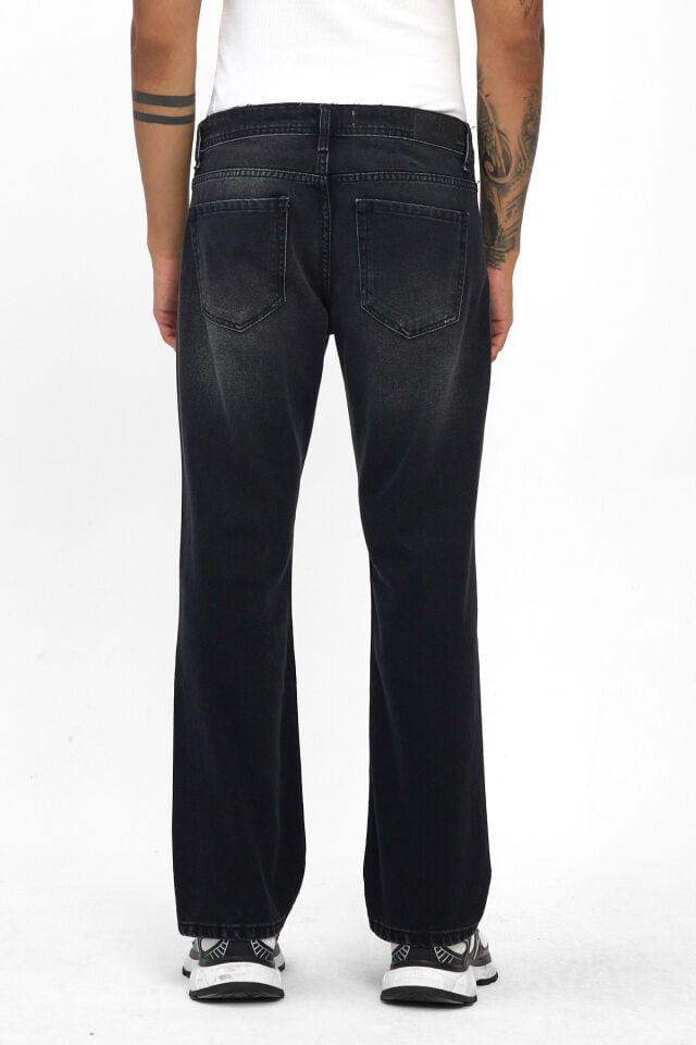 Siyah Erkek Regular Fit Jean