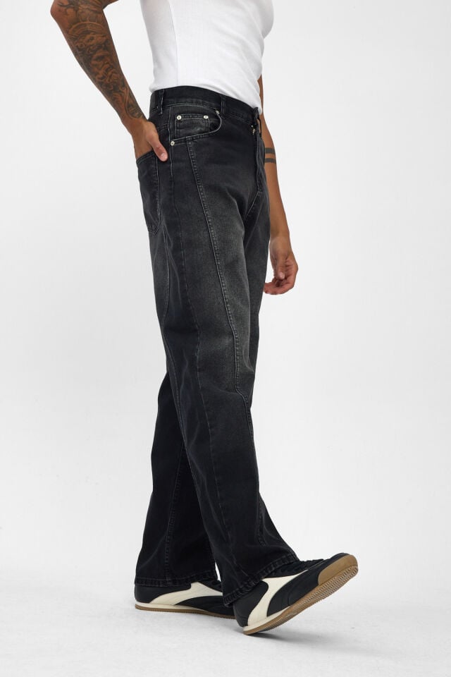 Siyah Erkek Baggy Jean