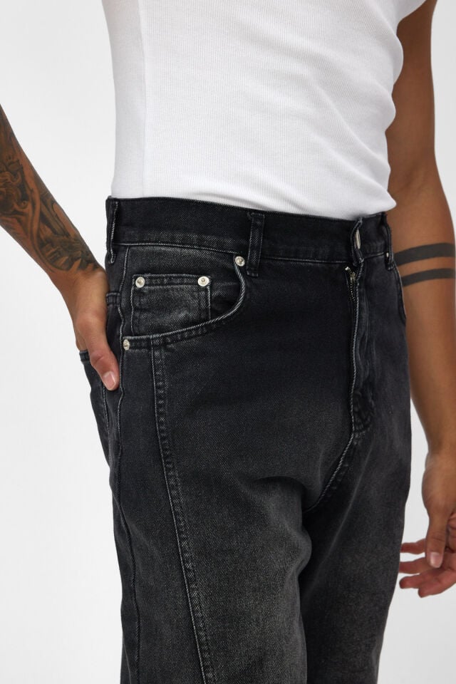 Siyah Erkek Baggy Jean