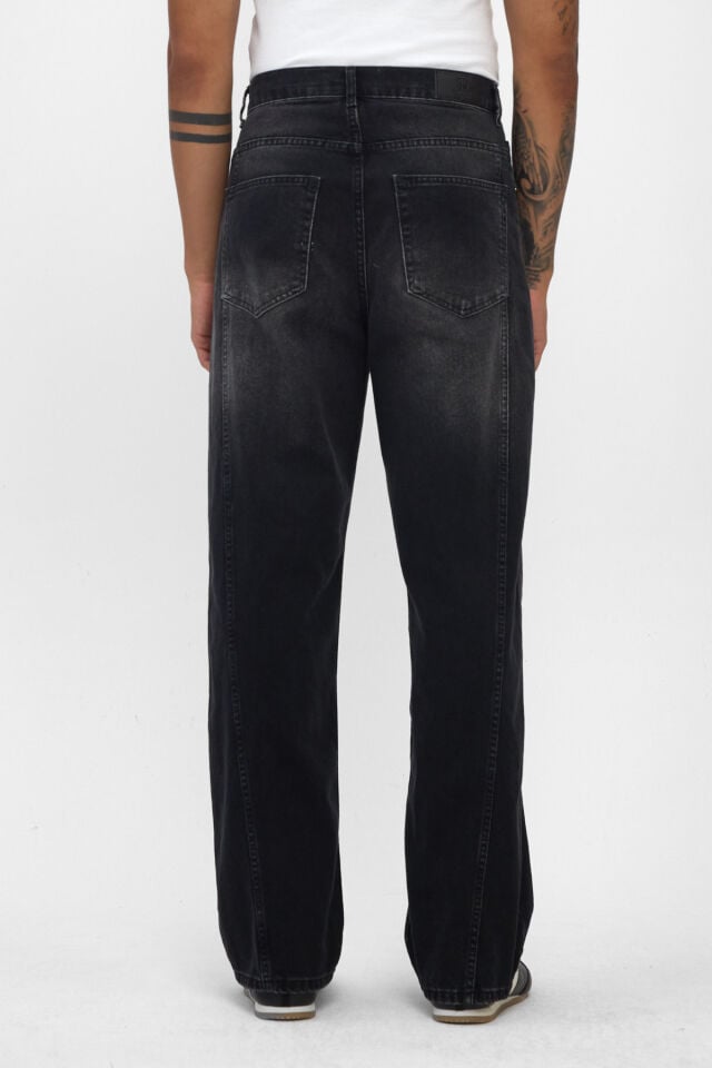Siyah Erkek Baggy Jean