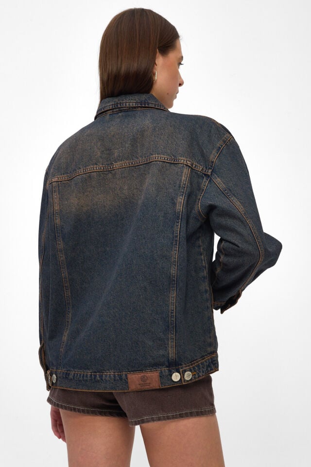Vintage Tint Kadın Denim Ceket