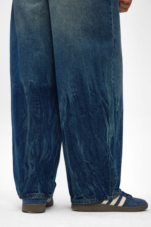 Signature Tie Erkek Wide Baggy Jean