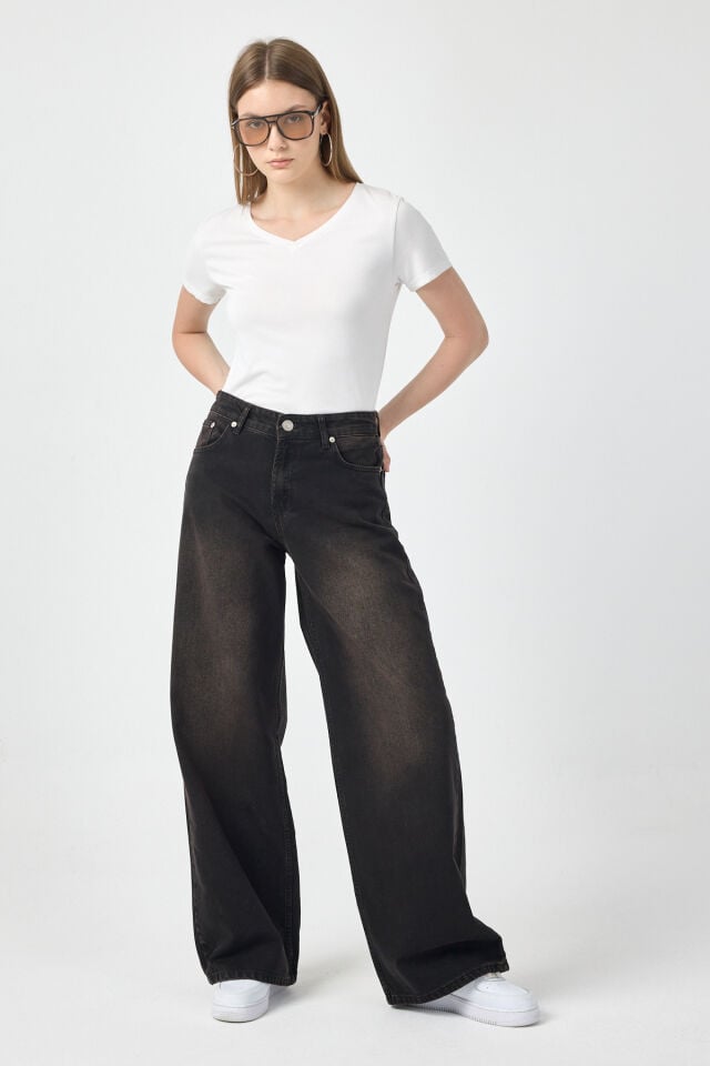 Black Tint Kadın Wide Leg Jean
