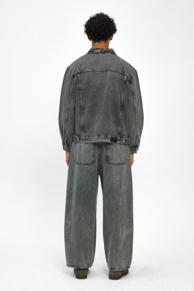 Antrasit Erkek Denim Ceket