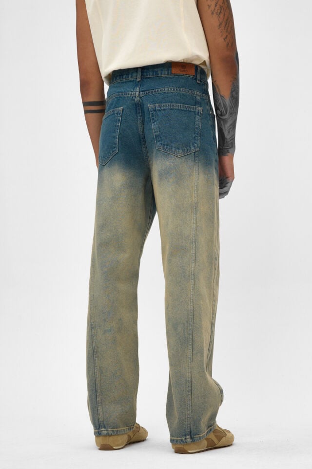 Degrade Wash Erkek Baggy Jean