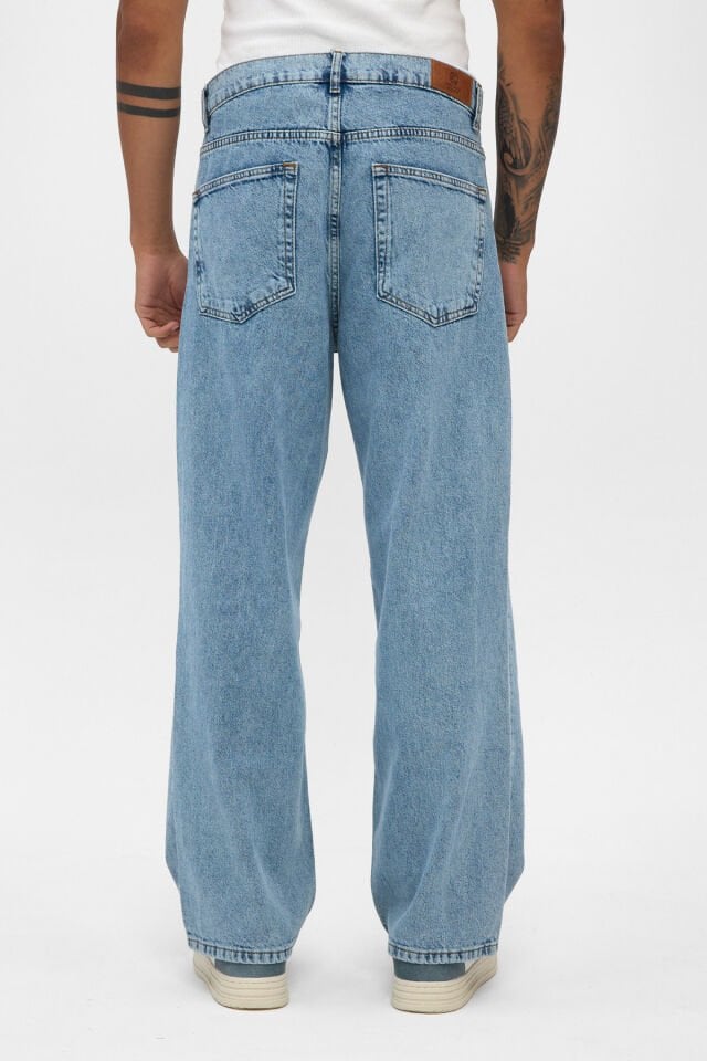 Ice Fade Açık Mavi Erkek Loose Fit Jean