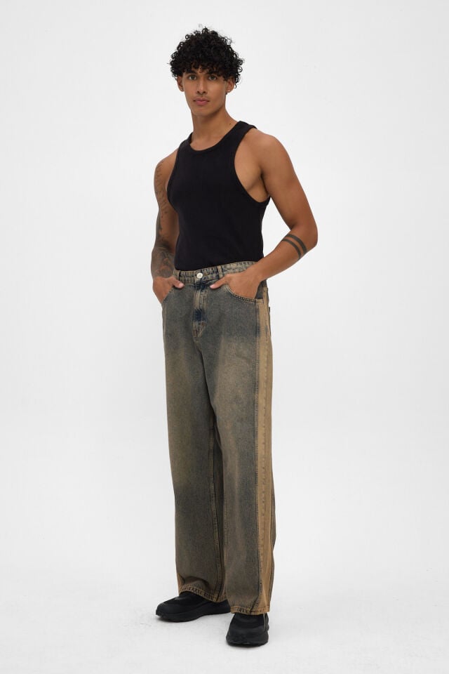 Antique Tint Erkek Baggy Jean